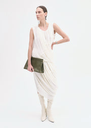 Draped Top in Viscose Jersey - Ivory - CO Collections